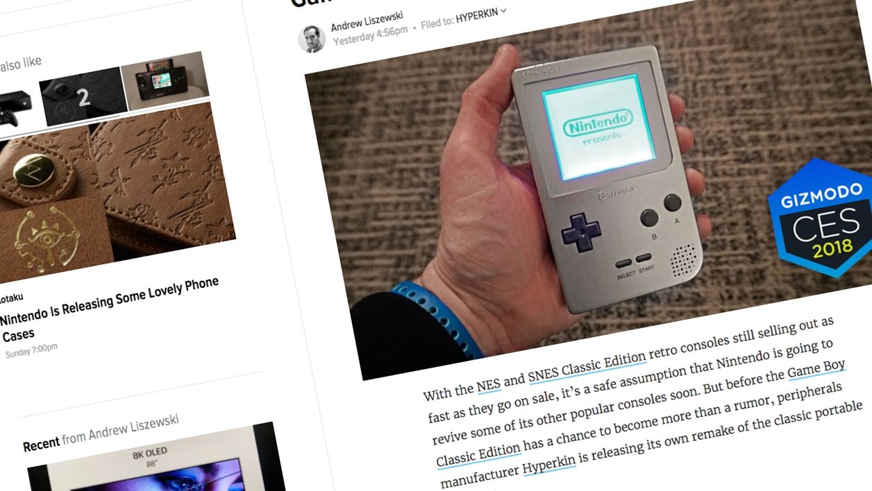 CES 2018 : le Game Boy est bientôt de retour mais sans Nintendo