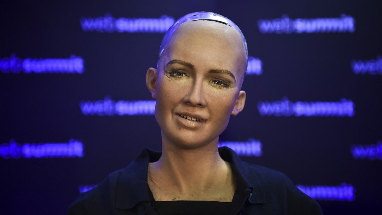 Sophia, le robot humanoïde de Hanson Robotics en novembre 2017.