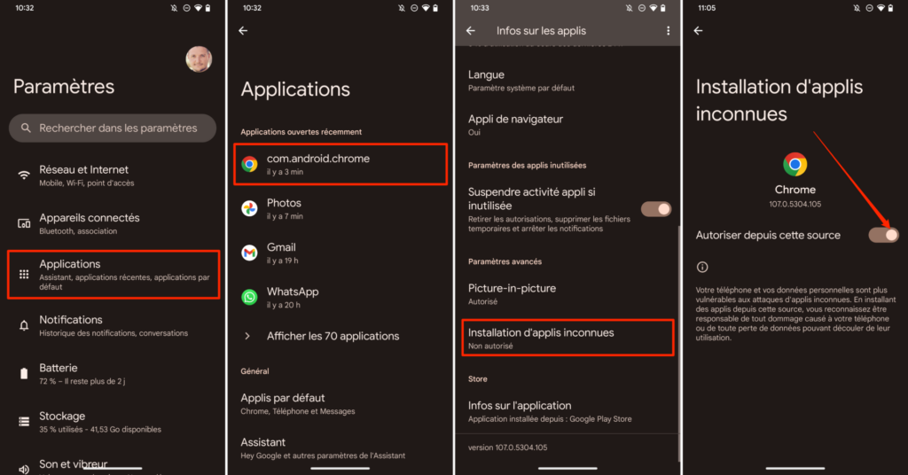 Installer APK Android