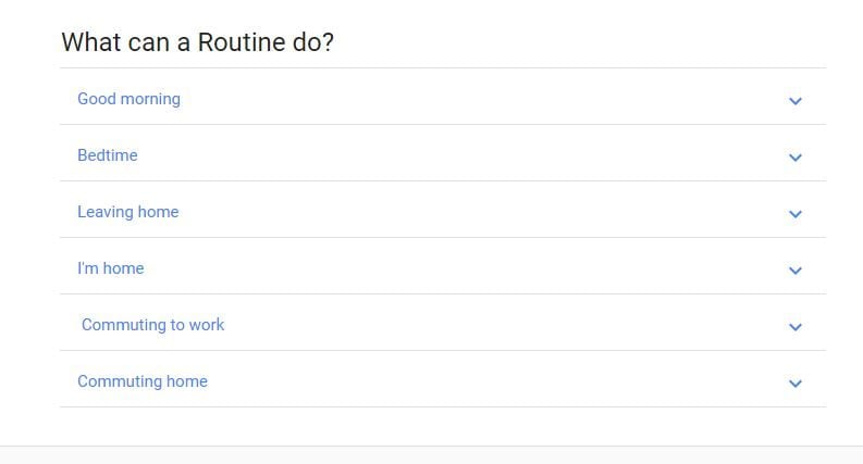 La page support de Google Home.