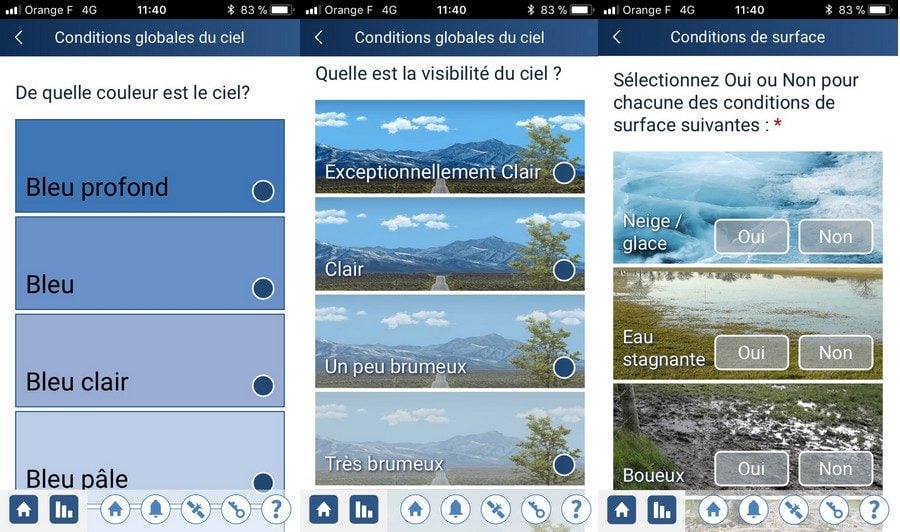 L'application de la NASA.