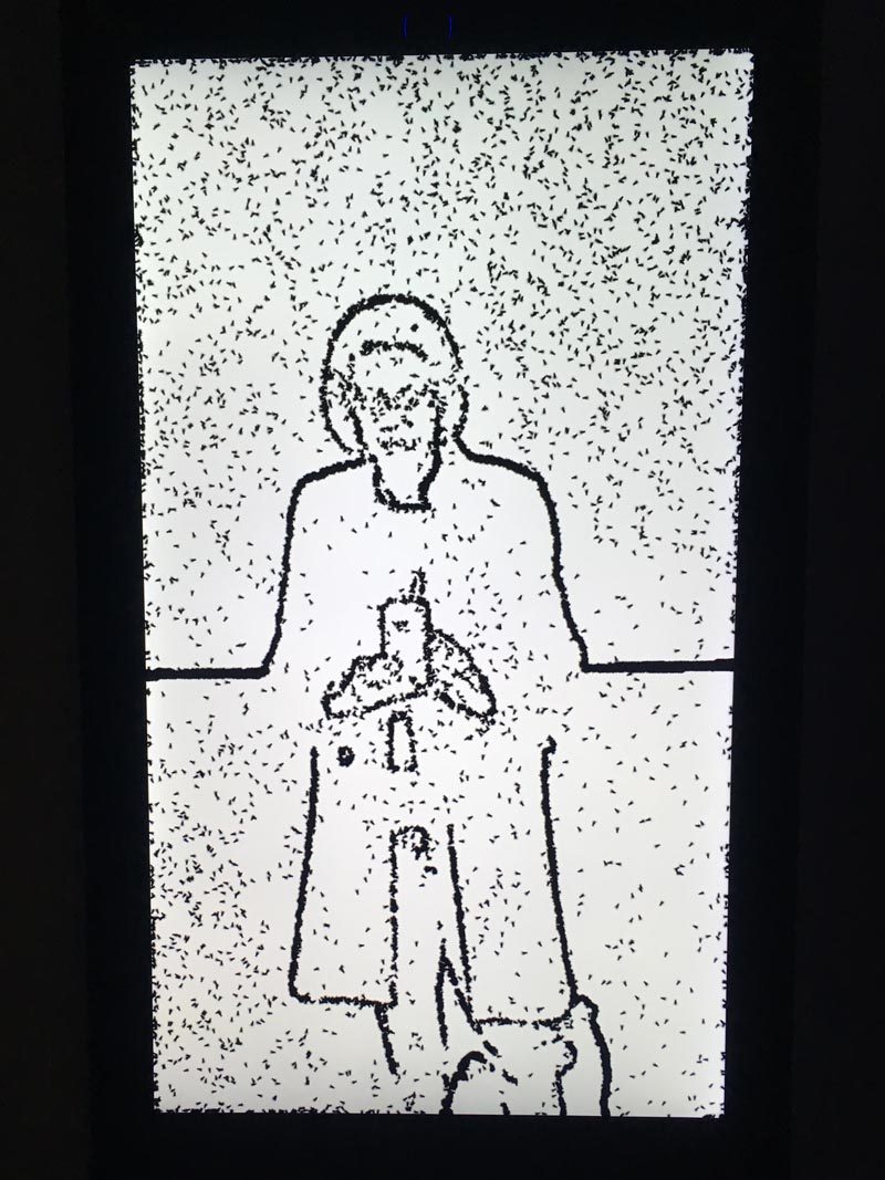 Christa Sommerer/Thomas Mignonneau&nbsp;: Portrait on the Fly, 2015.