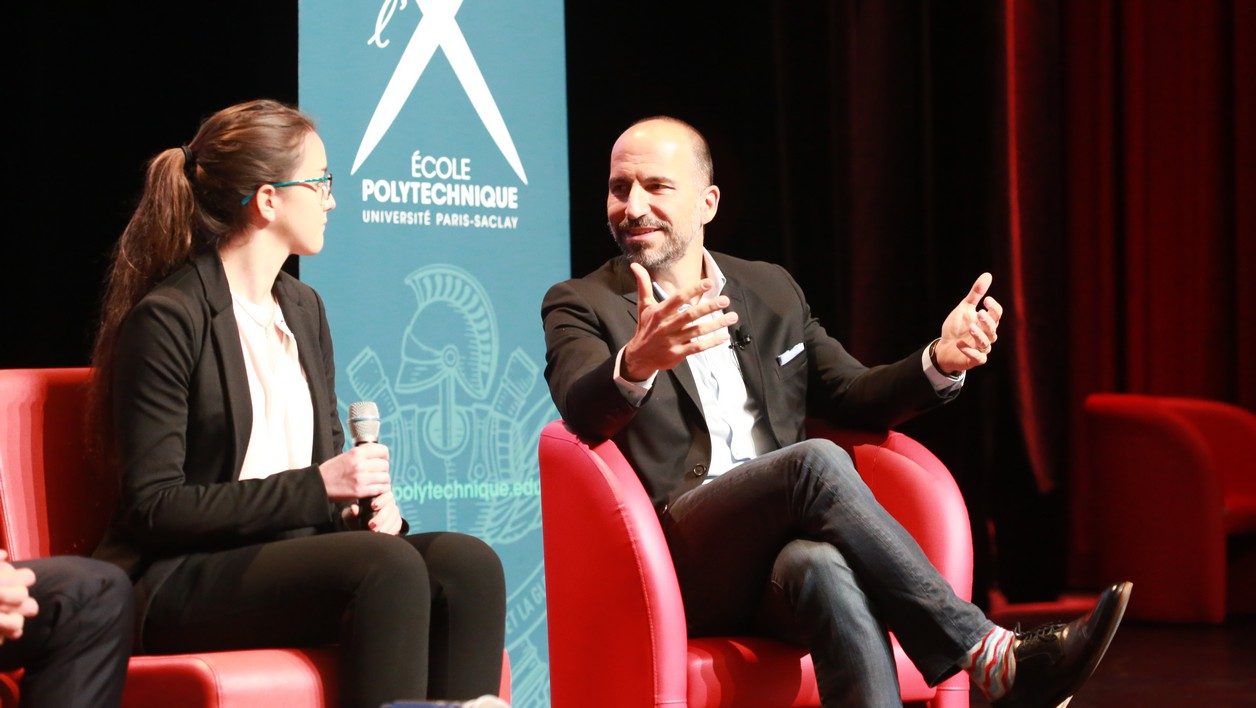 Dara Khosrowshahi, le PDG d'Uber, s'est rendu à l'Ecole Polytechnique cette semaine pour annoncer un partenariat avec l'Ecole d'ingénieurs.