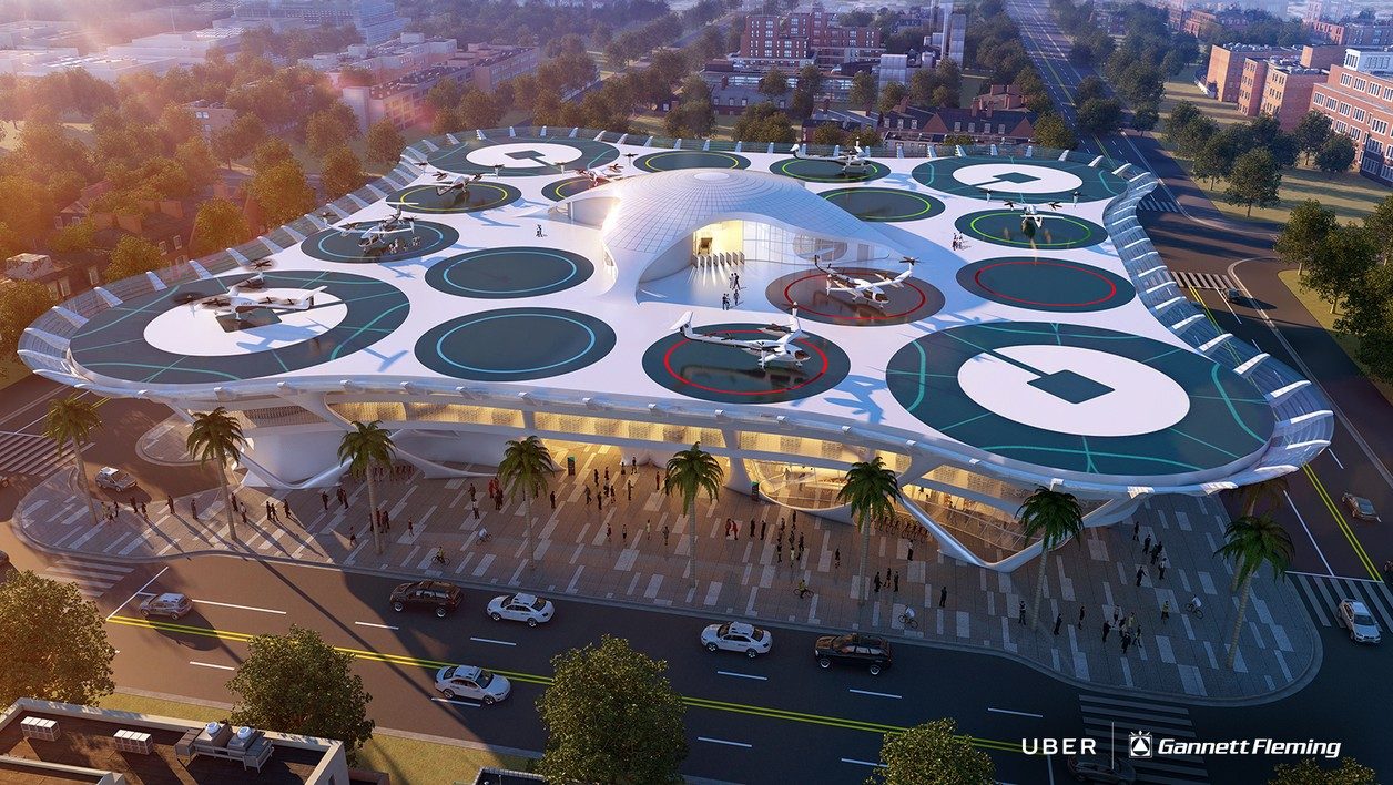 Un exemple de ce à quoi pourrait ressembler un Skyport dans le futur.