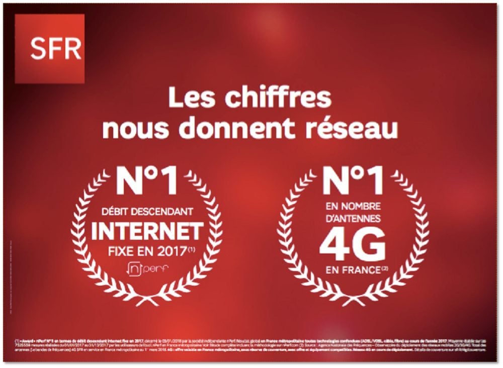 Une publicité de SFR