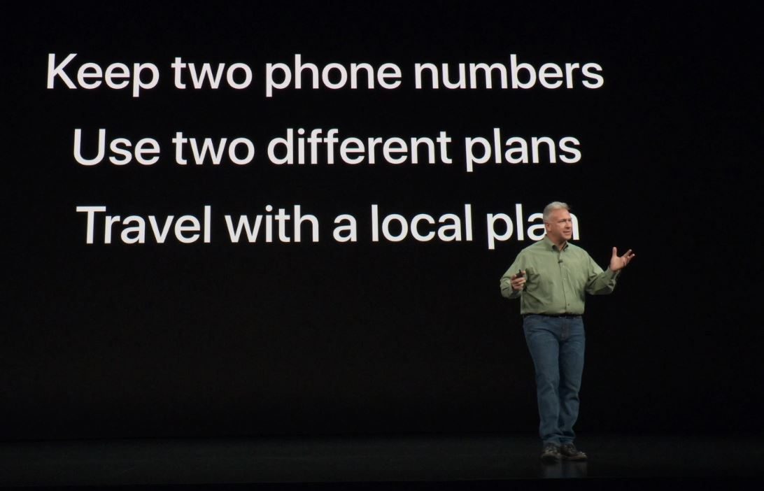 La présentation des avantages de la double SIM des iPhone XS et XR.