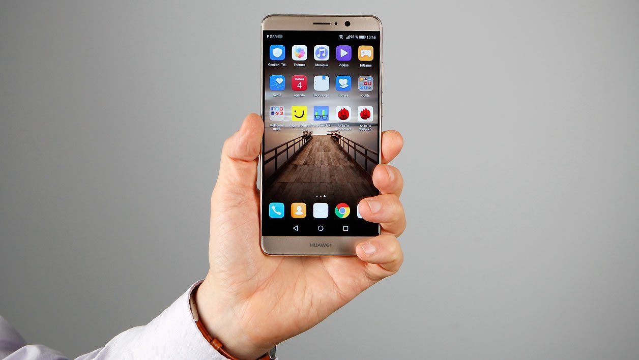 Moex® Cover Ultra-Sottile Per Huawei Mate 9 Pro - Rigida Anti-Graffio, Nero Metallico
