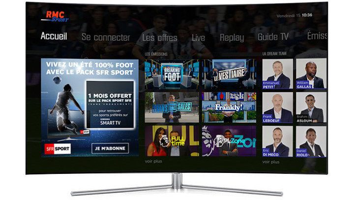 RMC sport et Samsung