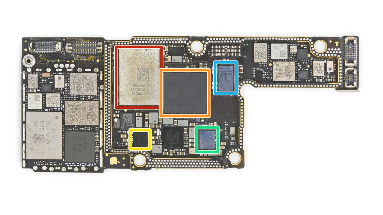 Apple iPhone XS et XS Max logic board