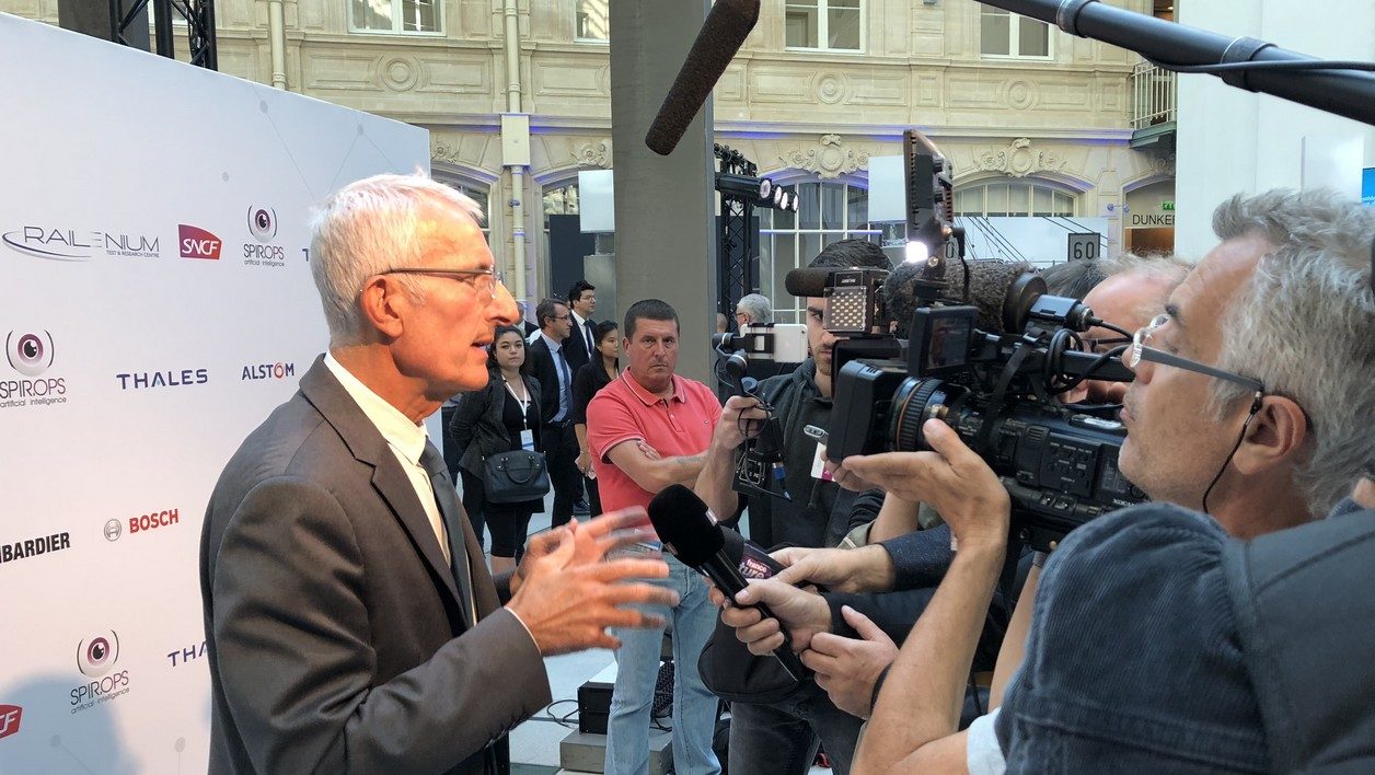 Guillaume Pepy devant la presse ce 12 septembre 2018.