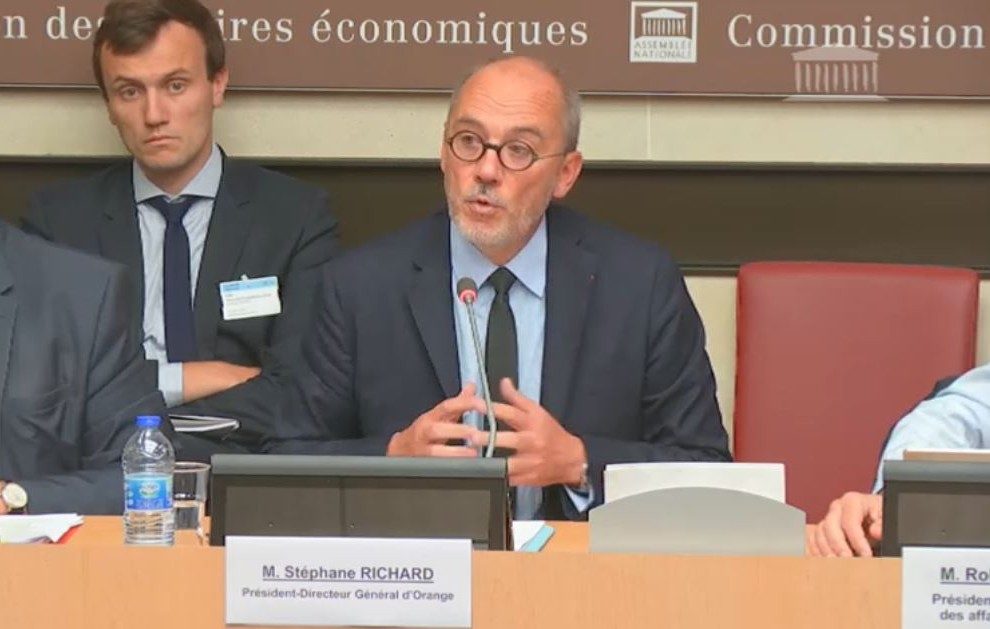 Stéphane Richard auditionné par la Commission des finances de l'Assemblée nationale ce mercredi 19 septembre 2018.