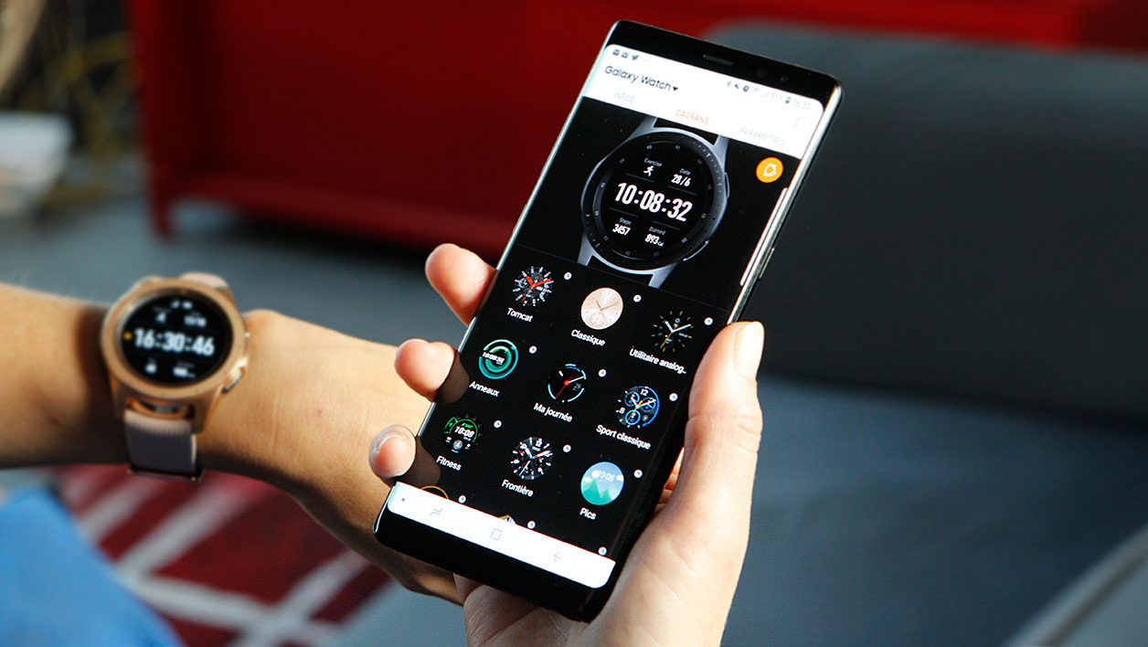 L'application Galaxy Watch.