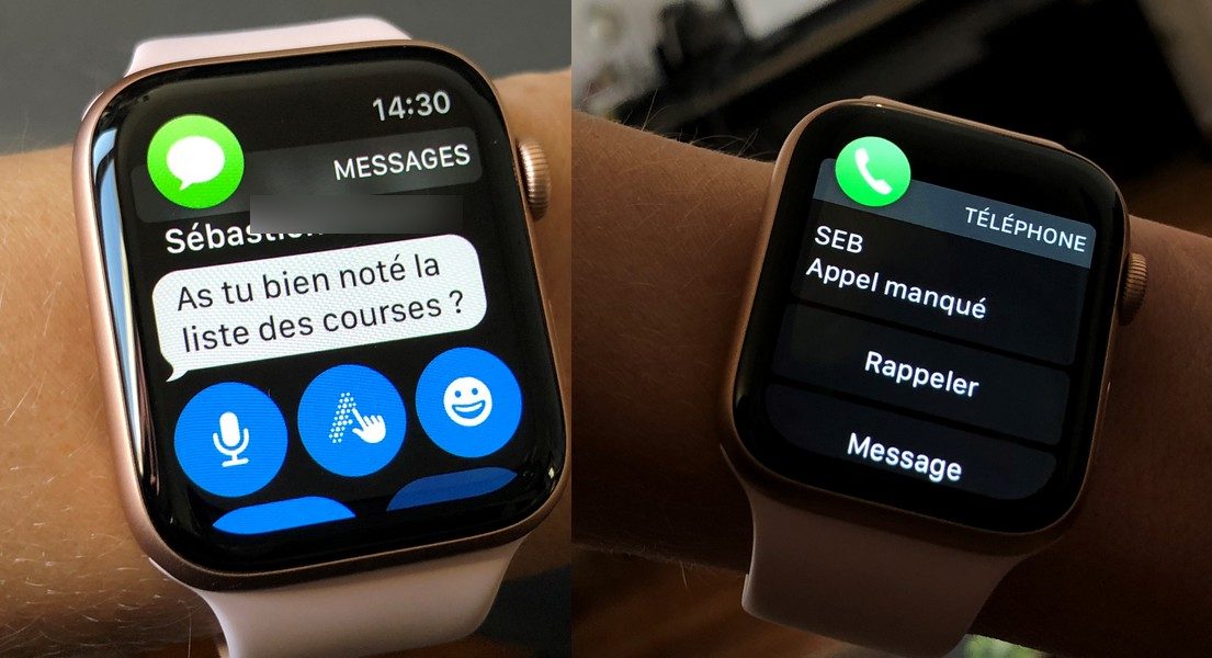 Il est très facile de communiquer avec l'Apple Watch.