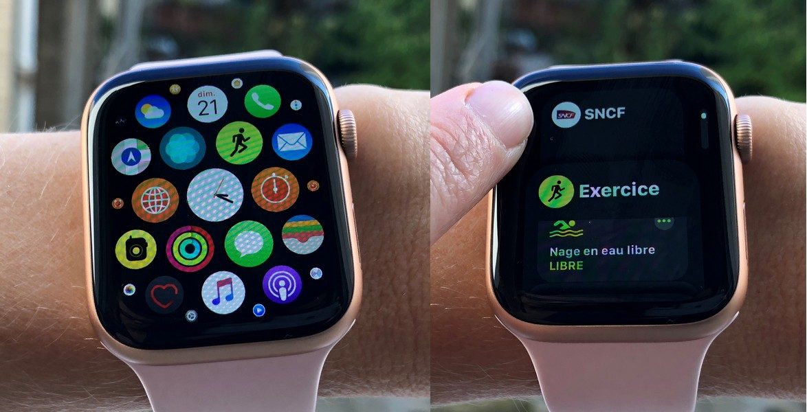 La navigation est plus fluide sur l'Apple Watch.