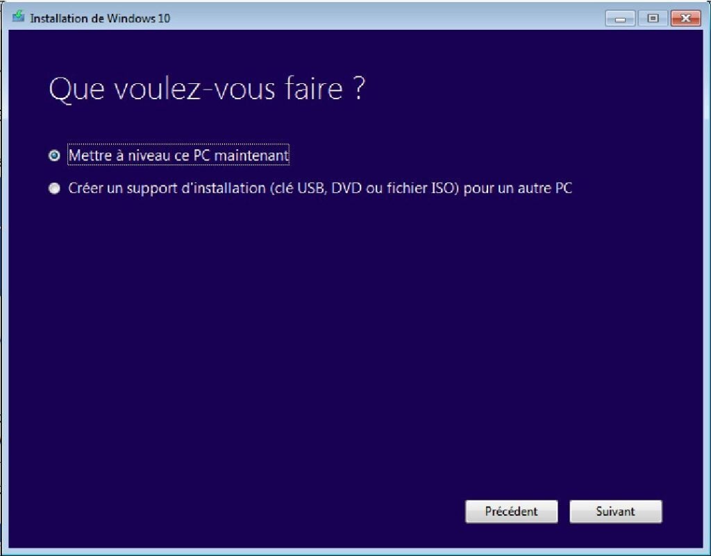 migration Windows 7 windows 10