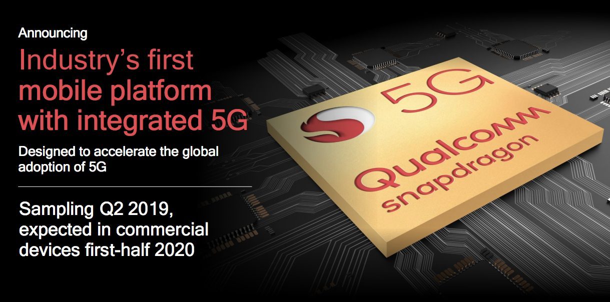 L'intégration du modem 5G de Qualcomm sur un SoC Snapdragon se fera au deuxième trimestre. 