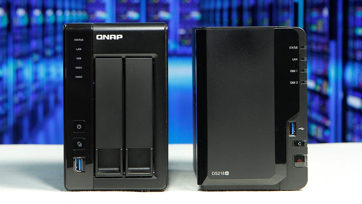 QNAP TS-251+_Synology  DS218+_face