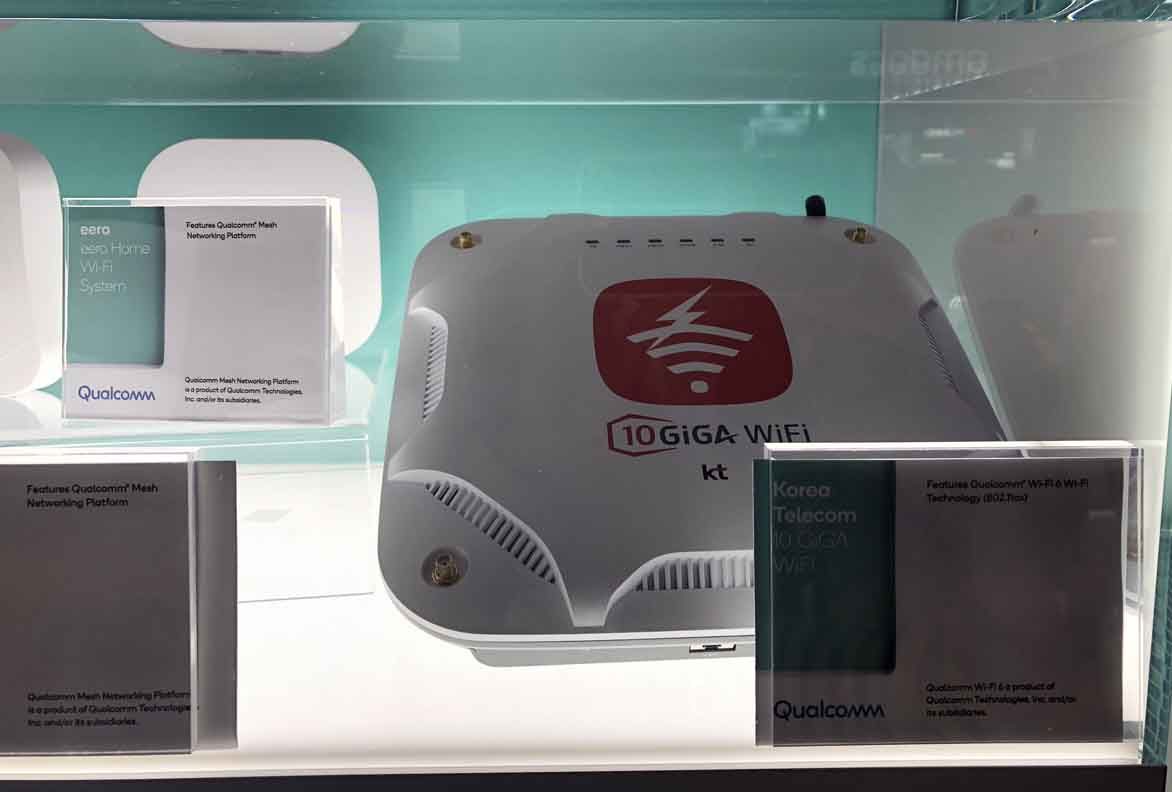 La box 10 Gbit/s et Wi-Fi 6 de l'opérateur coréen KT.