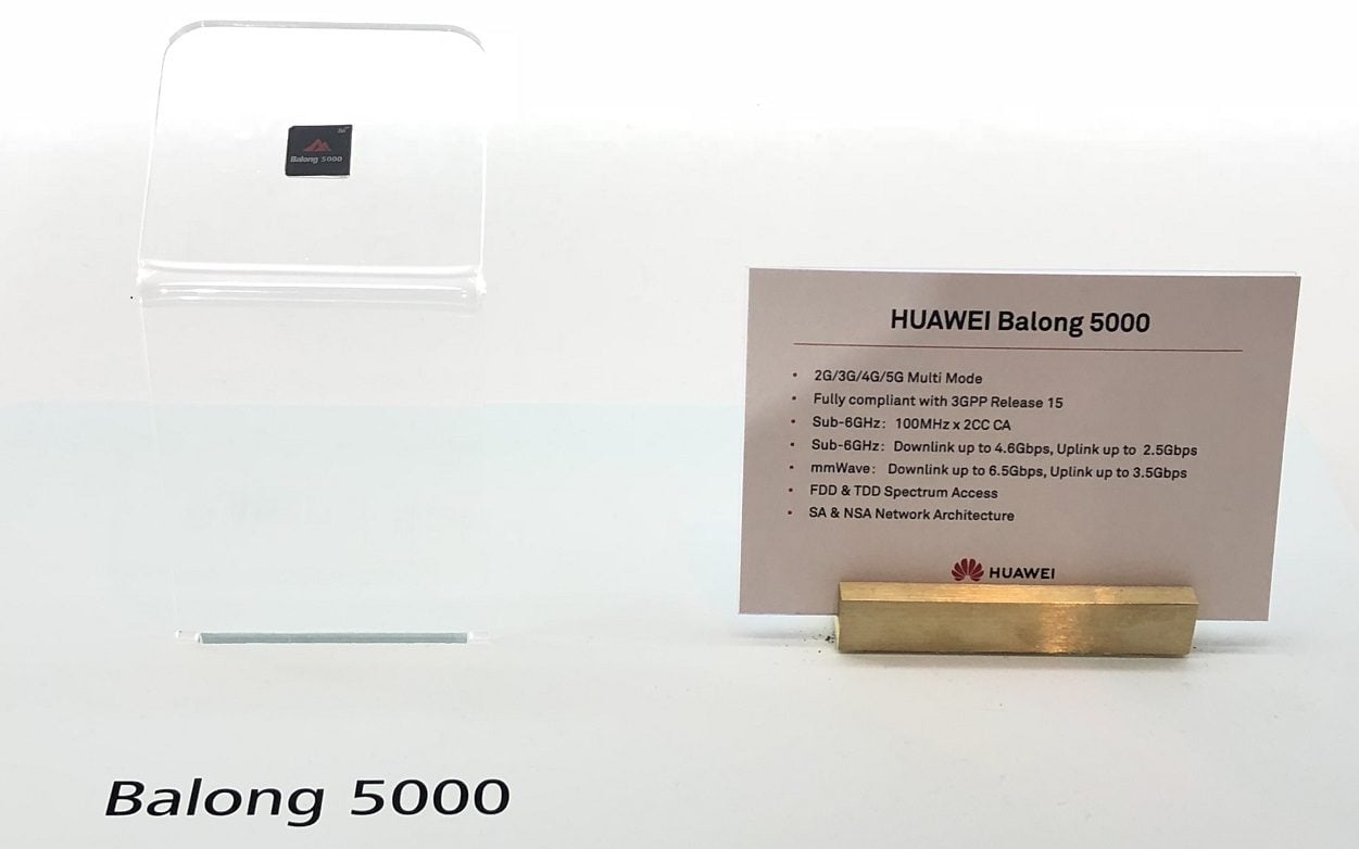 Le modem 5G Balong 5000 de Huawei