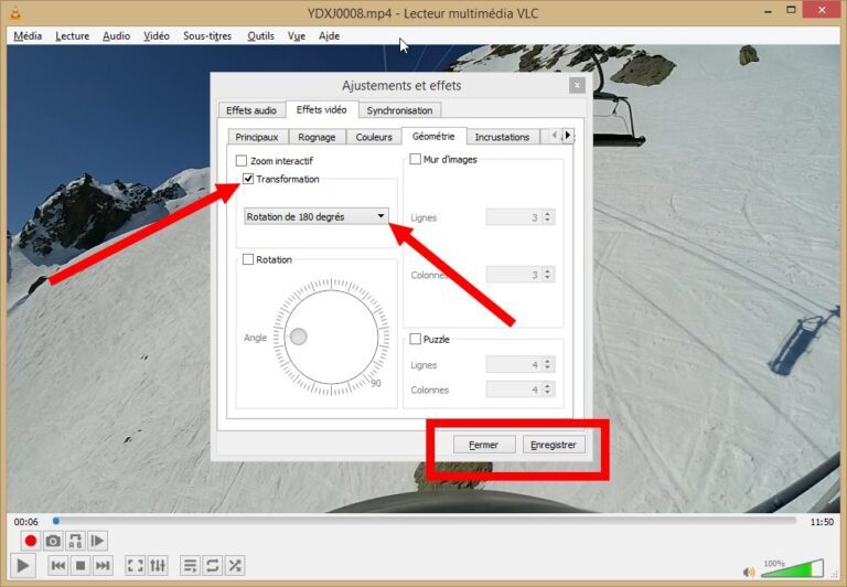 Comment faire pivoter une vidéo mal orientée