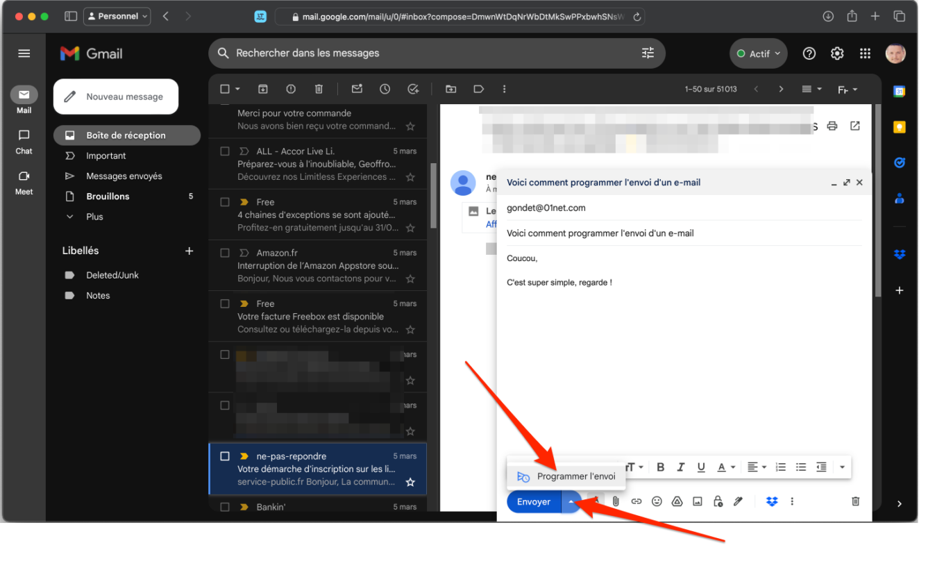 Programmer L Envoi D Un Mail Dans Gmail2