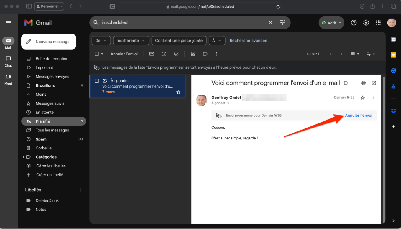 Programmer L Envoi D Un Mail Dans Gmail8