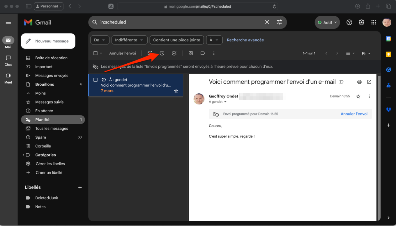 Programmer L Envoi D Un Mail Dans Gmail8 2