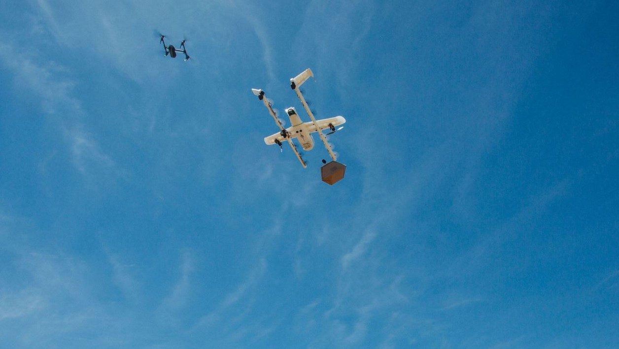 Une livraison par drone de Wing.