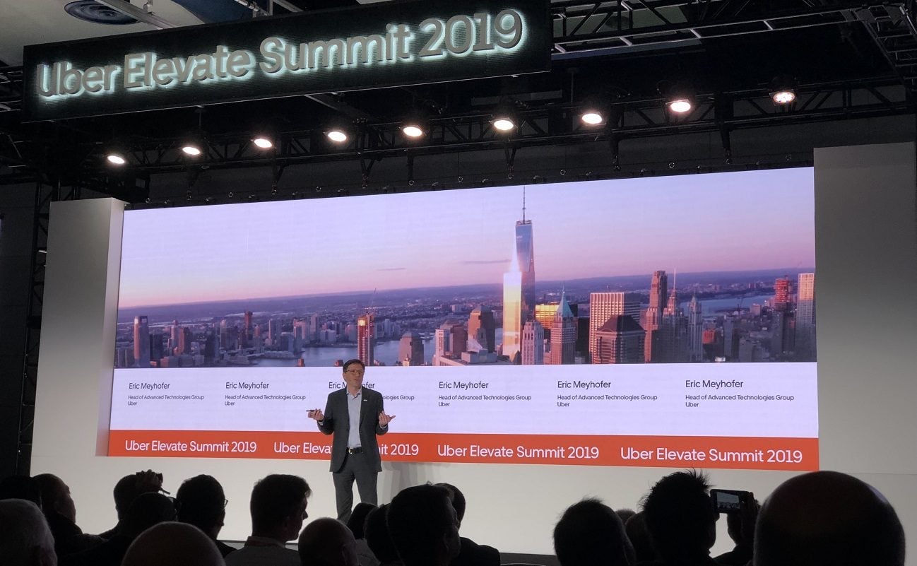 Eric Meyerhof lors de la conférence Uber Elevate 2019.