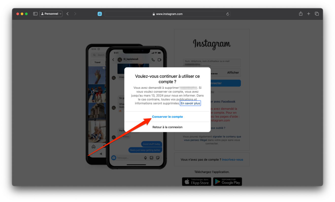 Instagram Supprimer Compte10