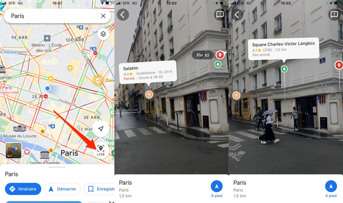 -Google Maps Réalité Augmentée