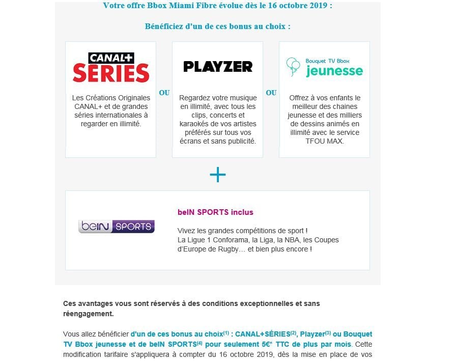 Les contenus associés à la BBox.