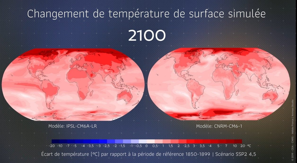 Le réchauffement climatique devrait être beaucoup plus important que prévu à l'horizon 2100.