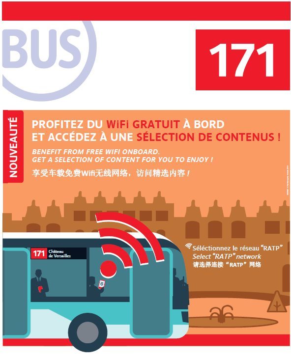 Le Wi-Fi est proposé essentiellement à destination des touristes.