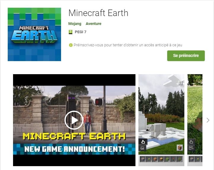 Minecraft Earth : Ne téléchargez PAS les APK inconnues