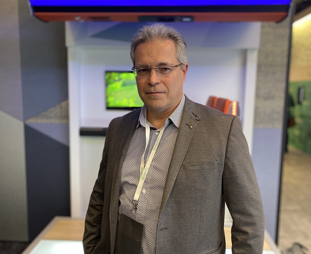 Michel Germe, le responsable des systèmes Li-Fi de Signify.
