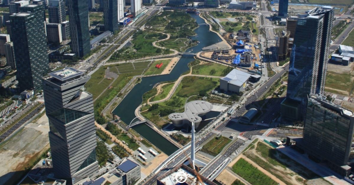 La ville coréenne de Songdo.
