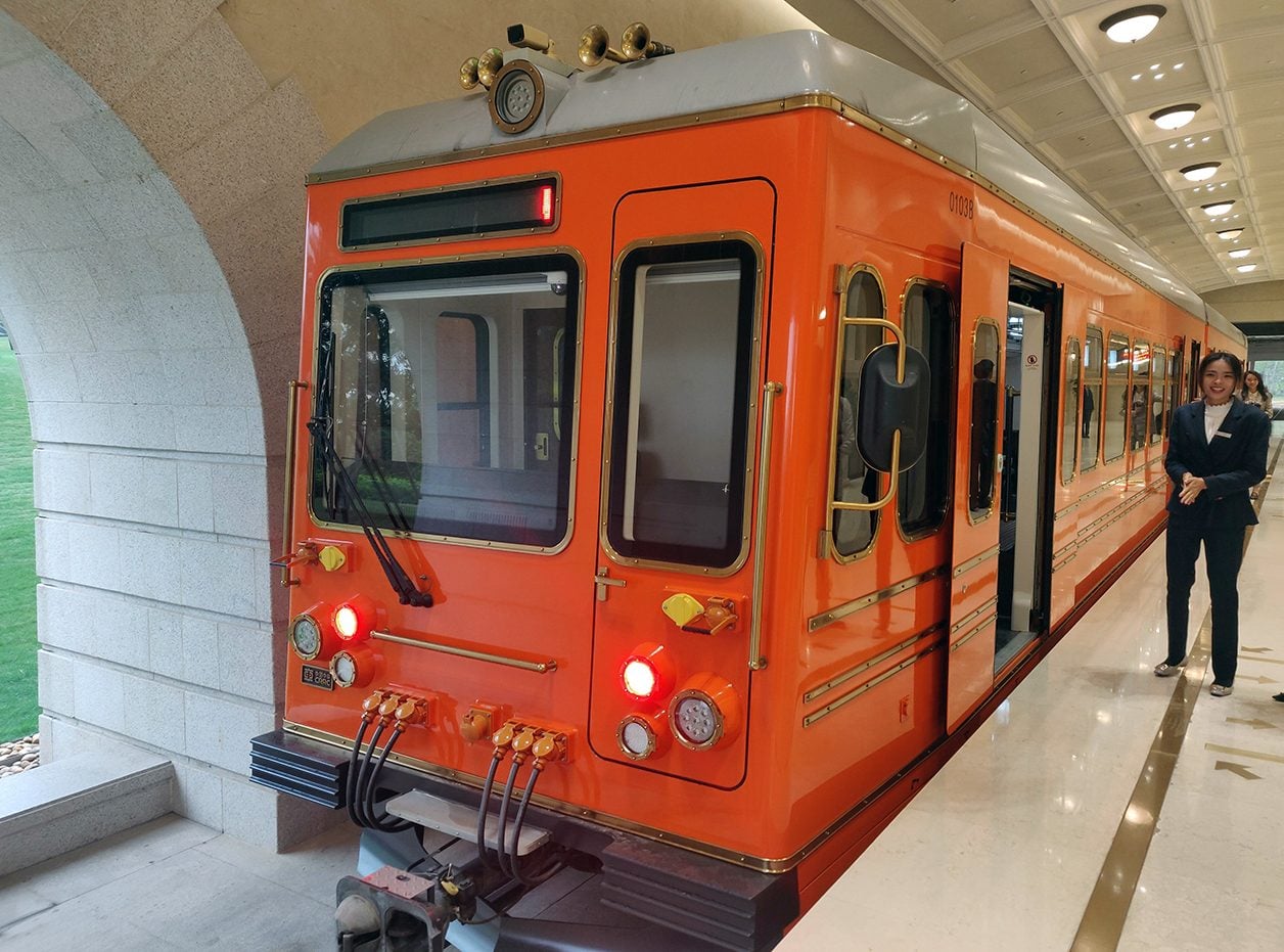 Le tram du campus.