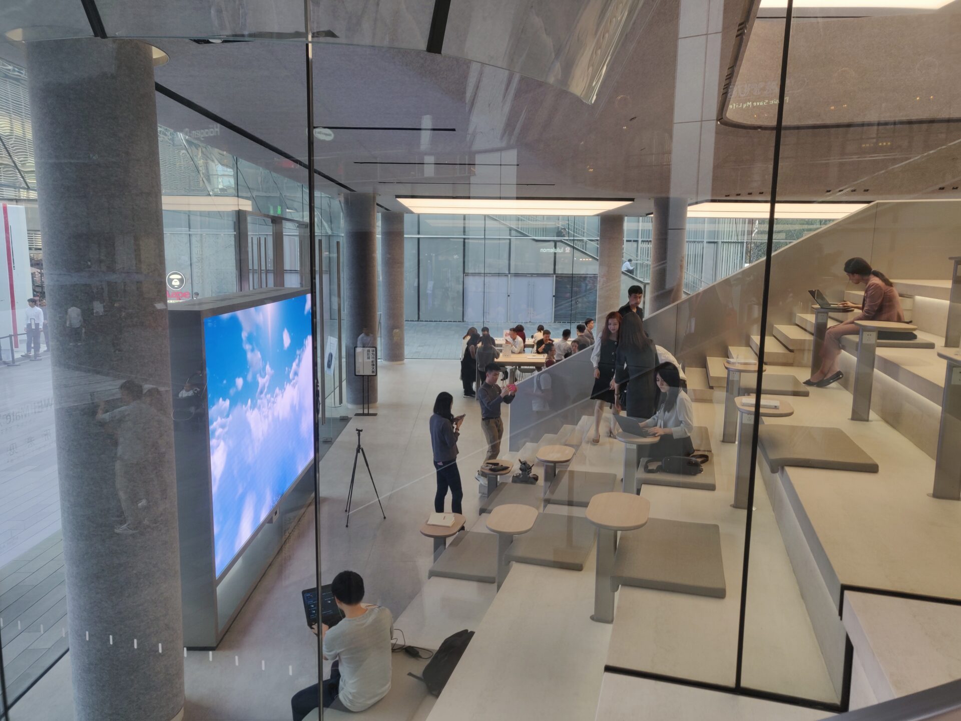 L'espace dédié aux ateliers.