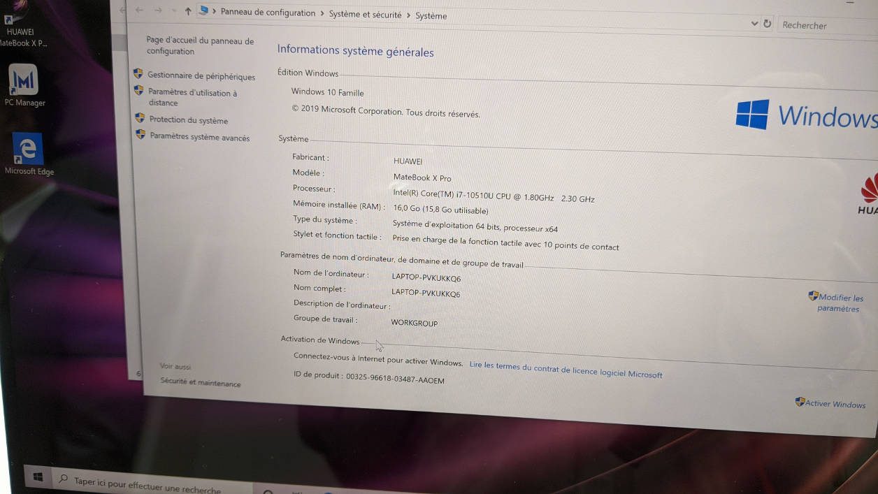 Huawei MateBook X Pro 2020