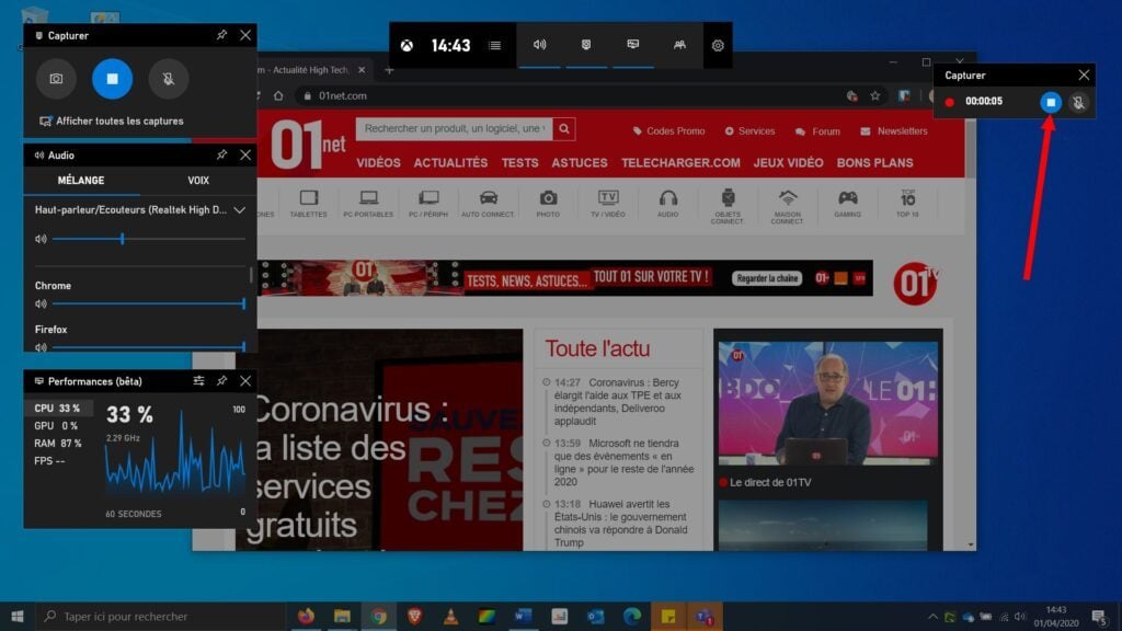 Windows 10 : comment enregistrer l’écran de votre PC en vidéo avec la