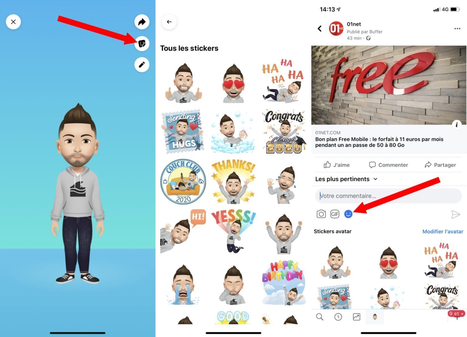 Comment créer votre avatar sur Facebook