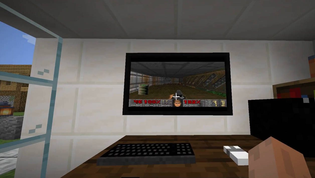Minecraft et Doom