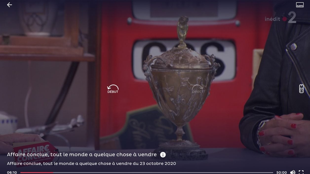 On peut regarder le live de 20 chaîne sur Salto.