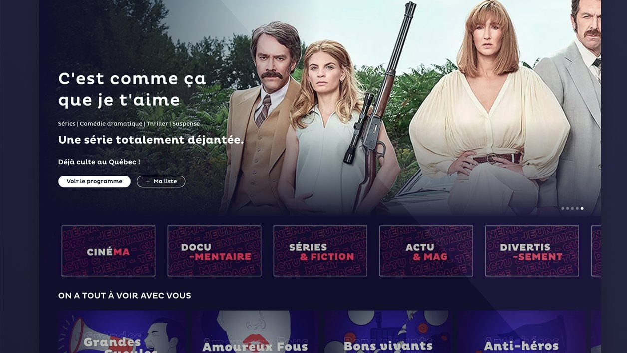 Une série québecoise. 