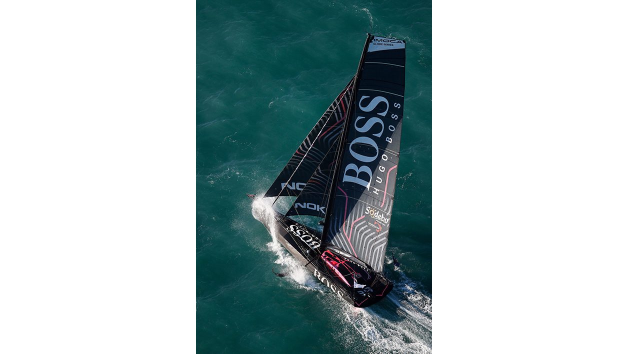 Le bateau Hugo Boss d'Alex Thomson.