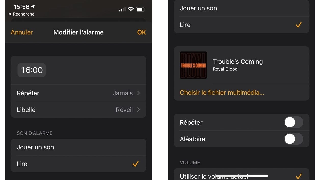 Il est possible d'utiliser le HomePod mini comme un réveil