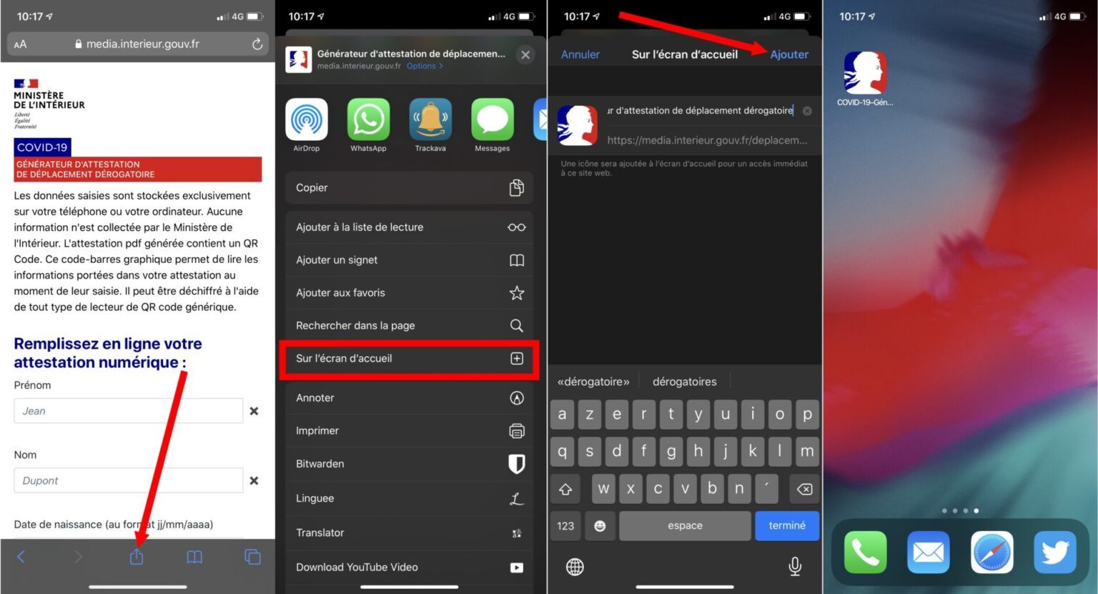 Attestation de déplacement : comment y accéder rapidement sur iPhone et