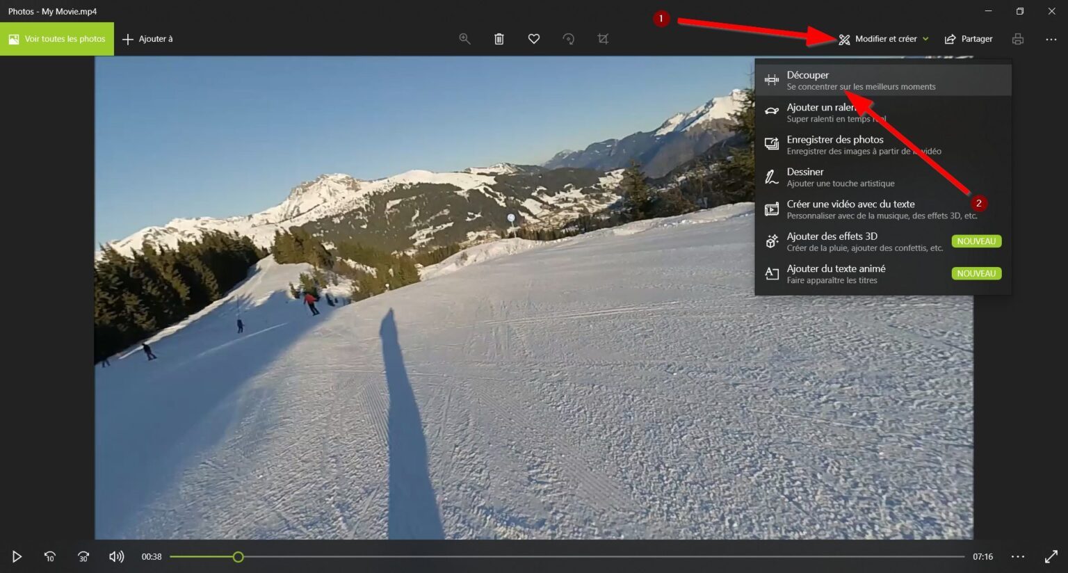 Comment découper une vidéo facilement dans Windows 10