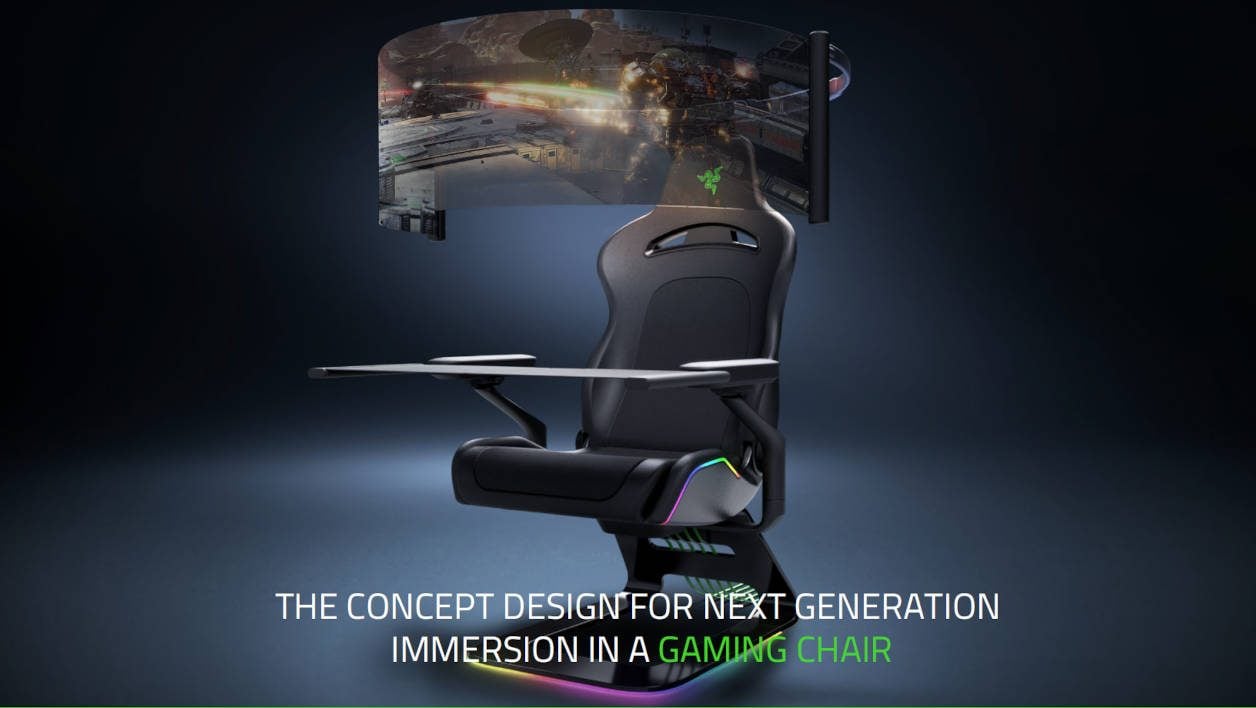 CES 2021 : Razer Project Brooklyn, le siège gamer du futur a un écran  souple 60 pouces escamotable